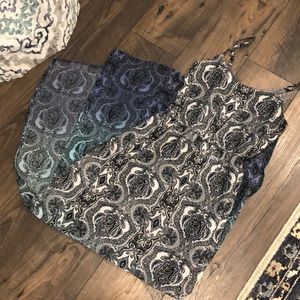 Ombre Patterned Maxi Dress